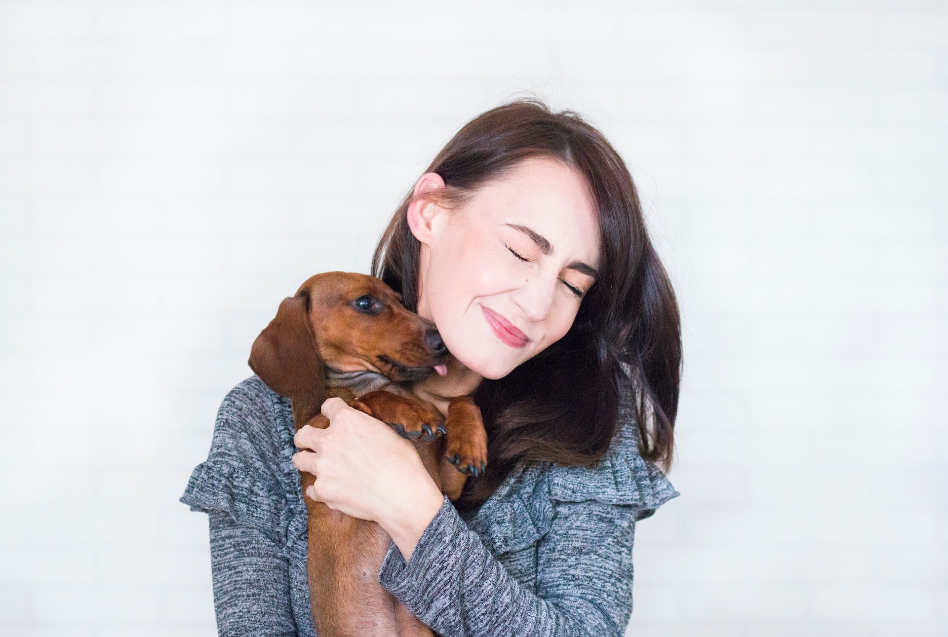 Girl with a dog